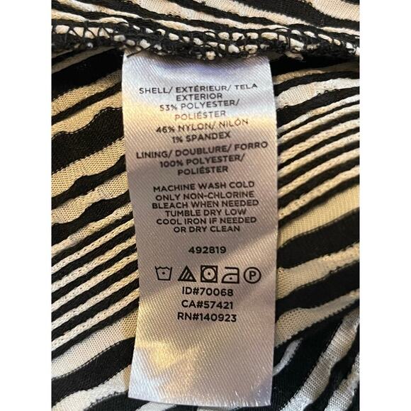 Loft geometric tribal print knit casual dress 00 petite Aztec going out western - Picture 9 of 10